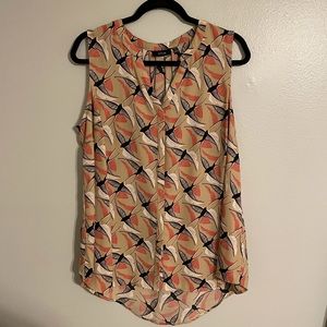 Bird Print Blouse